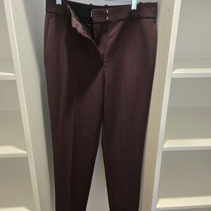 Reiss Women's Deep Burgundy Trousers
